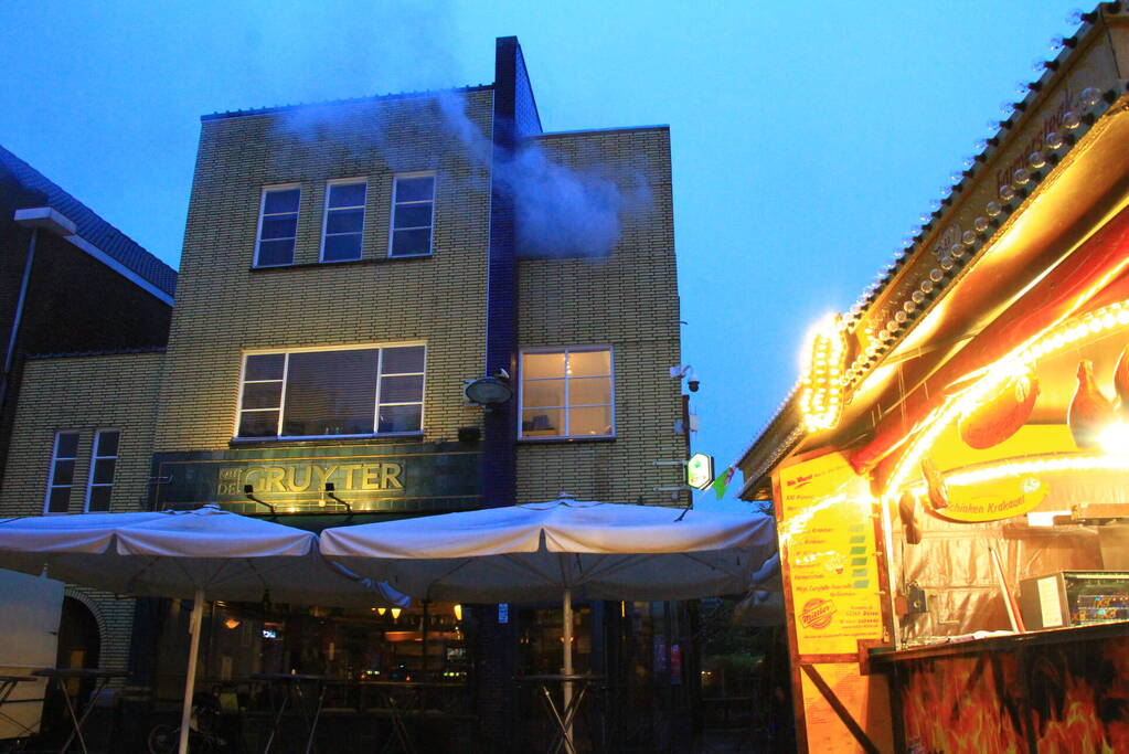 Grote brandoefening op kermis