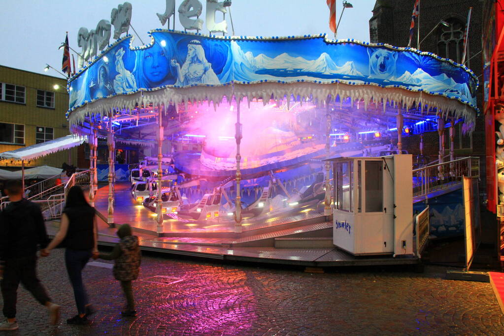 Grote brandoefening op kermis