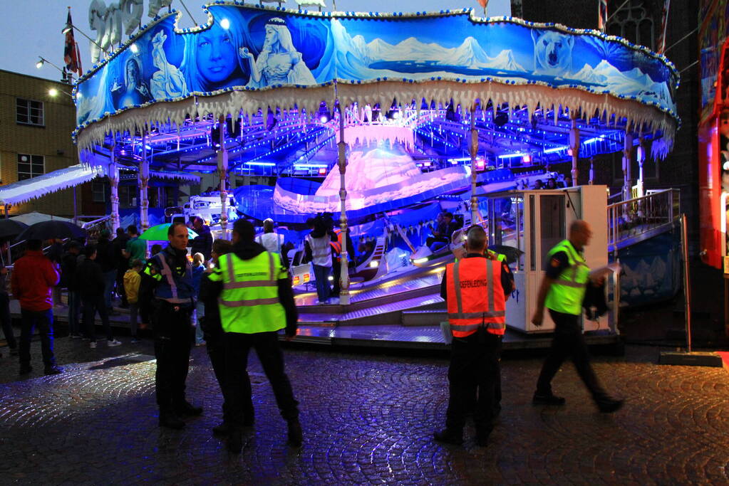 Grote brandoefening op kermis