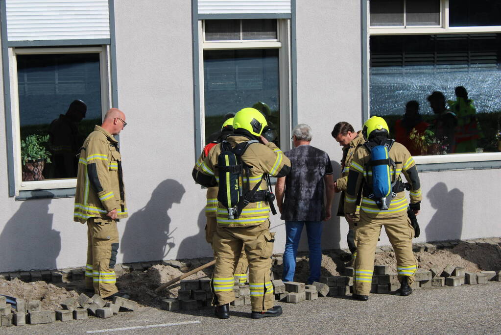 Gasleiding geraakt bij aanleg van glasvezel