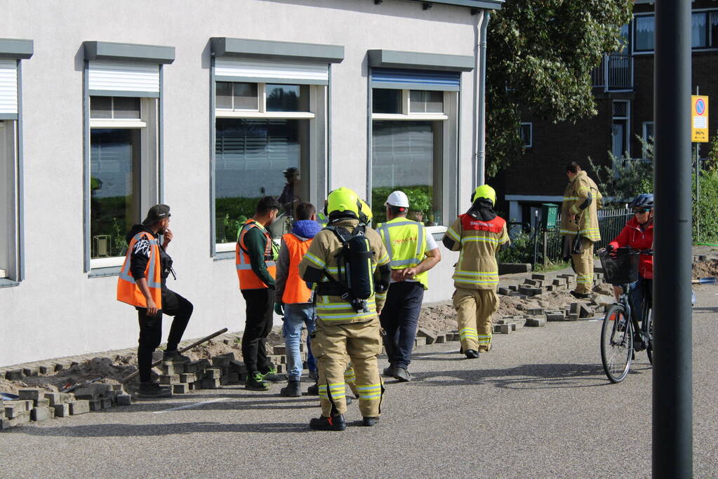 Gasleiding geraakt bij aanleg van glasvezel