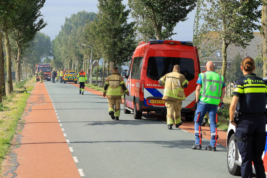 Grote brand in koeienstal