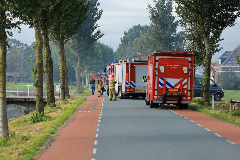 Grote brand in koeienstal