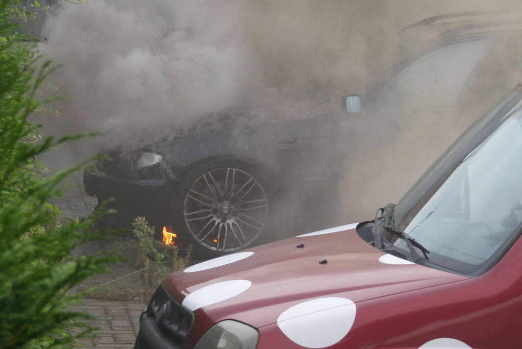 Auto flink beschadigd door brand