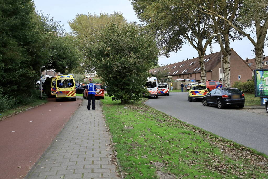 Grote inzet hulpdiensten in woonwijk