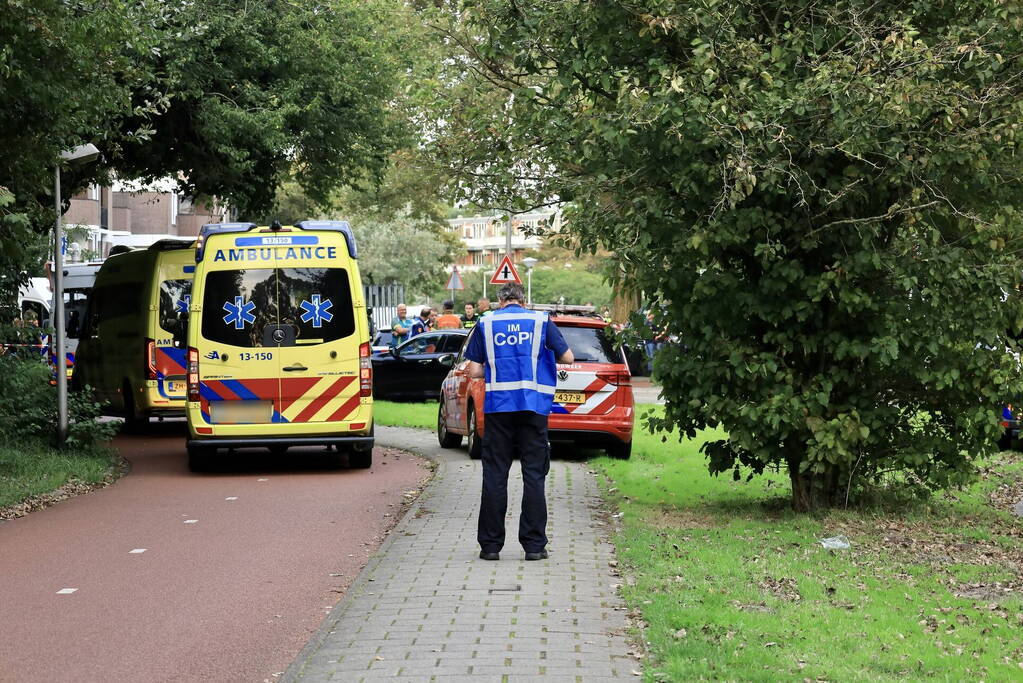 Grote inzet hulpdiensten in woonwijk