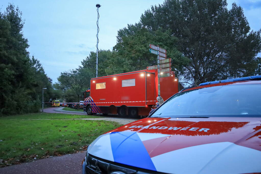 Grote inzet hulpdiensten in woonwijk