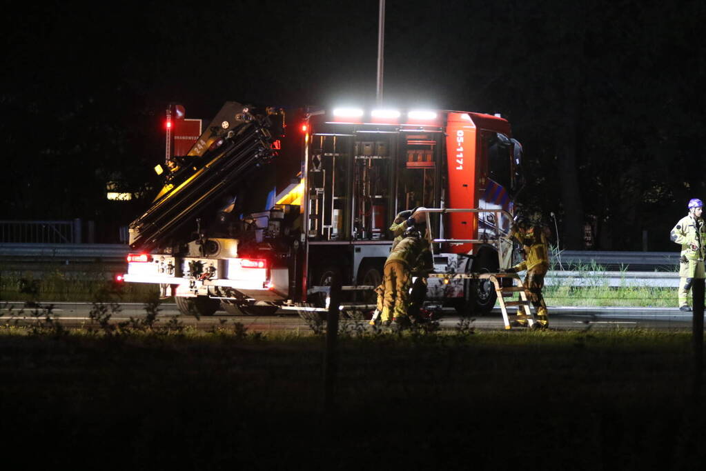 Motorrijder overleden bij aanrijding op snelweg