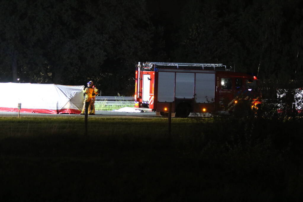 Motorrijder overleden bij aanrijding op snelweg