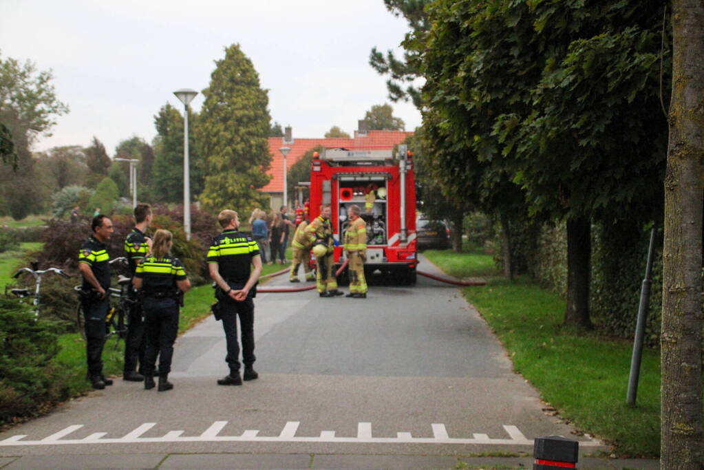 Brand in vrijstaand woonhuis