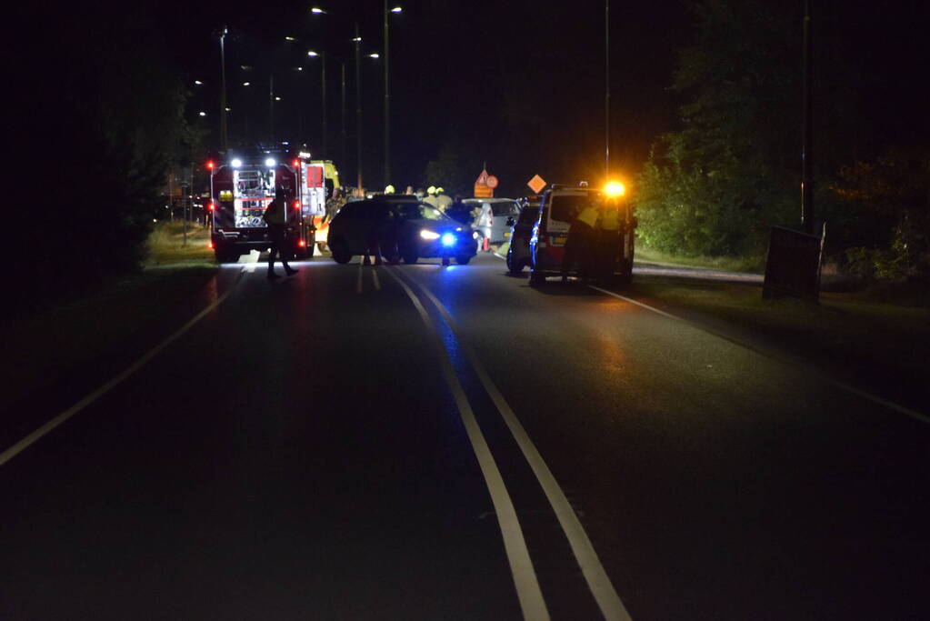 Achtervolging eindigt in crash, Maserati zwaar beschadigd