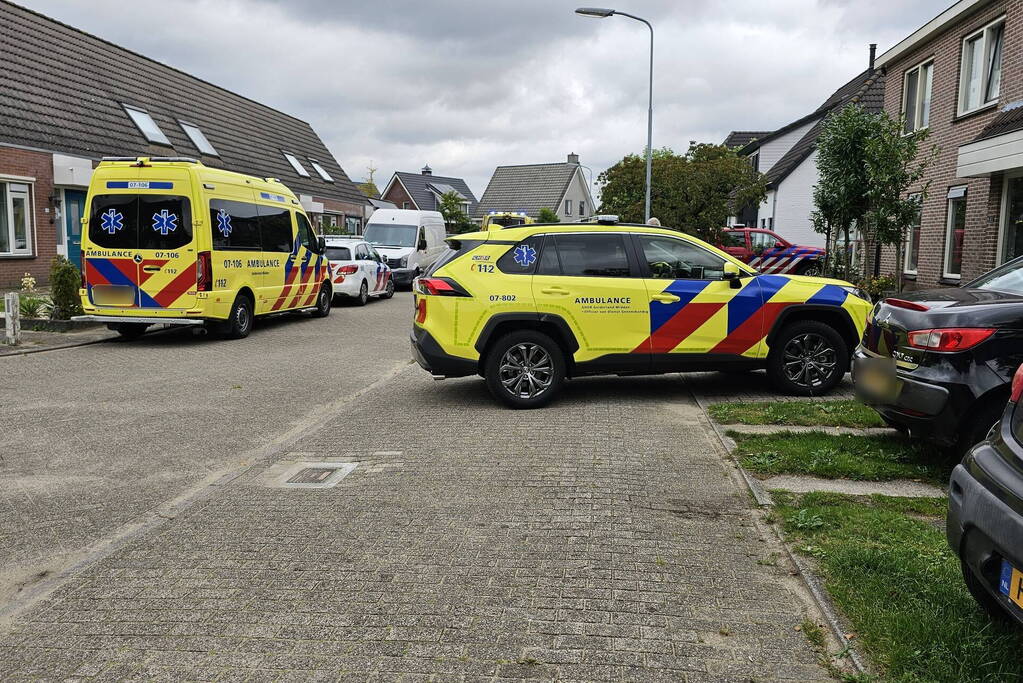 Veel hulpdiensten ingezet bij woning