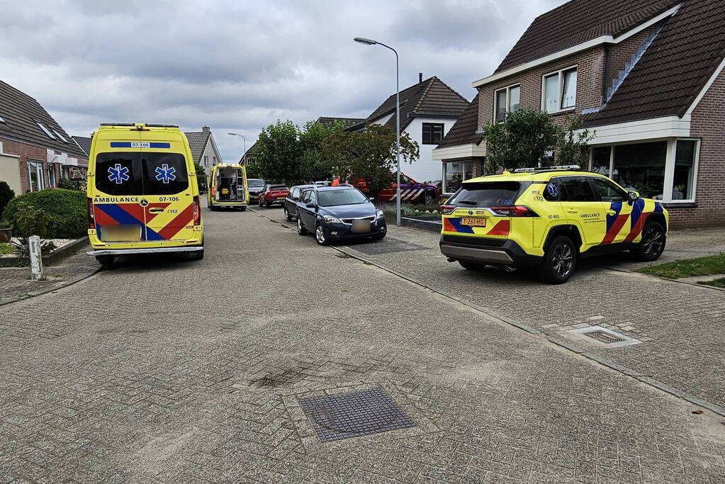 Veel hulpdiensten ingezet bij woning