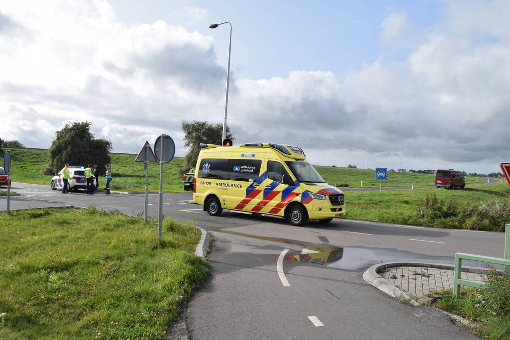 Scooterrijder gewond bij botsing