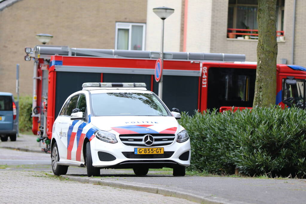 Brand op balkon snel onder controle