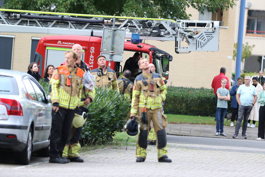 Brand op balkon snel onder controle