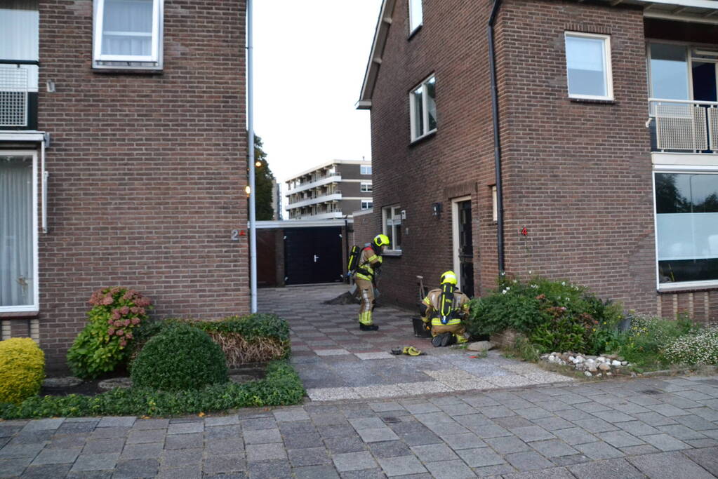 Gaslekkage door werkzaamheden in tuin