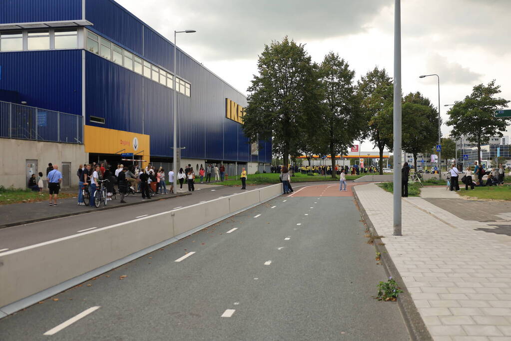 IKEA ontruimd wegens brand