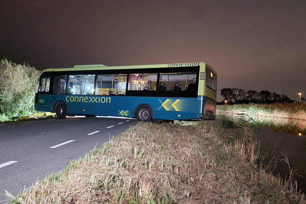 Bus in de problemen door keeractie