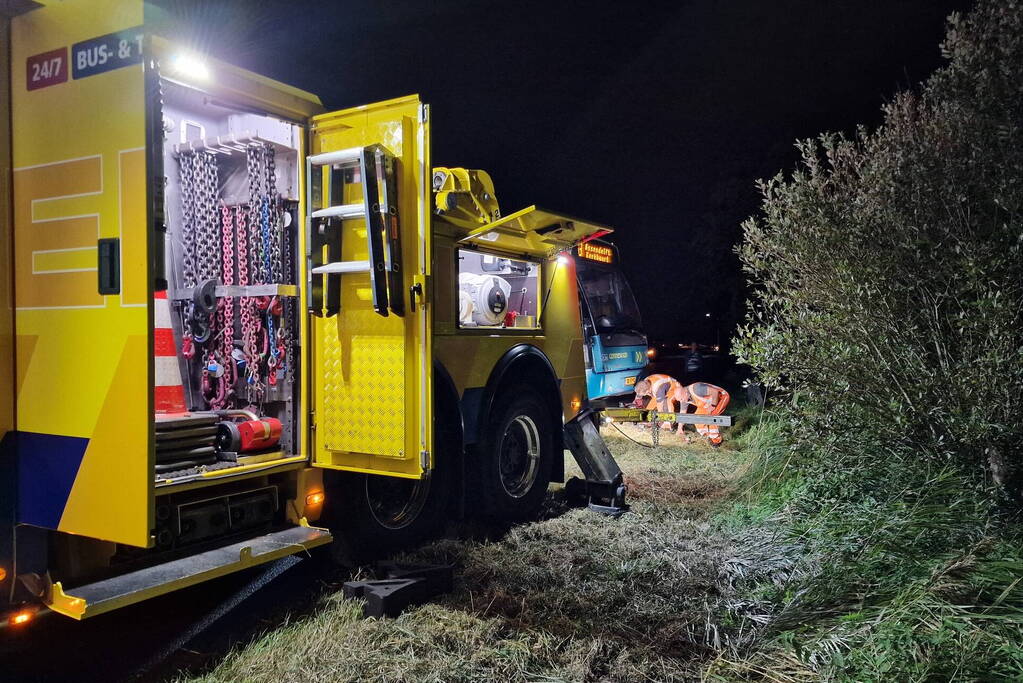 Bus in de problemen door keeractie