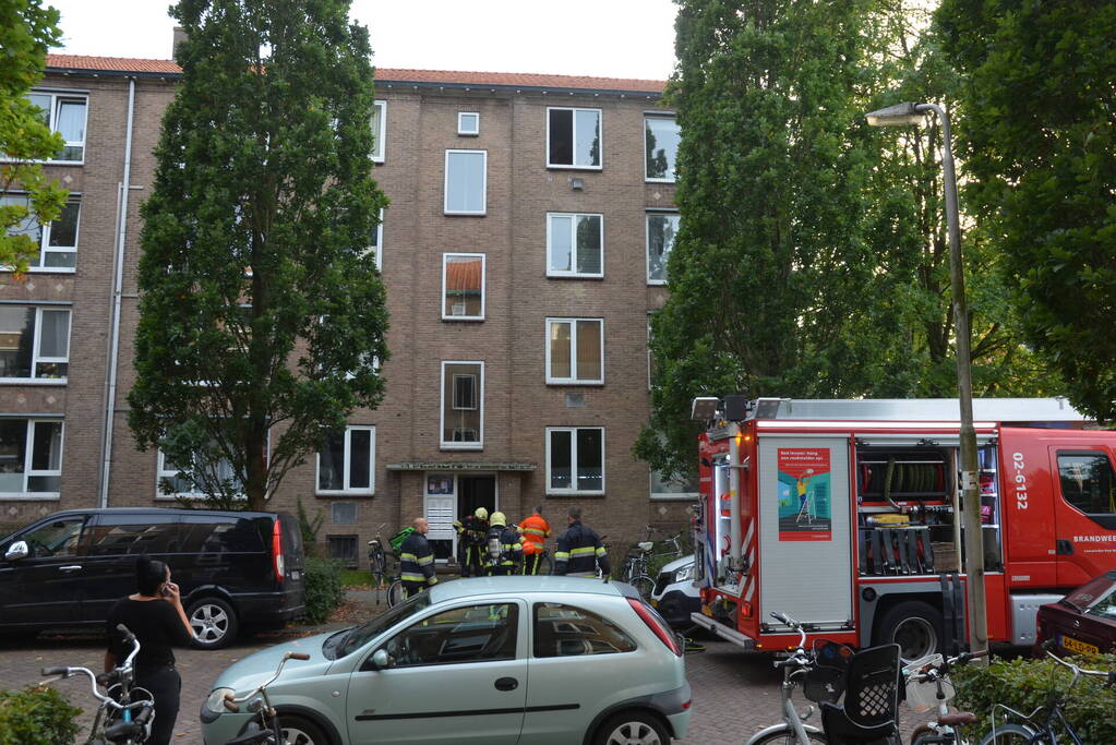 Brand in flat snel onder controle