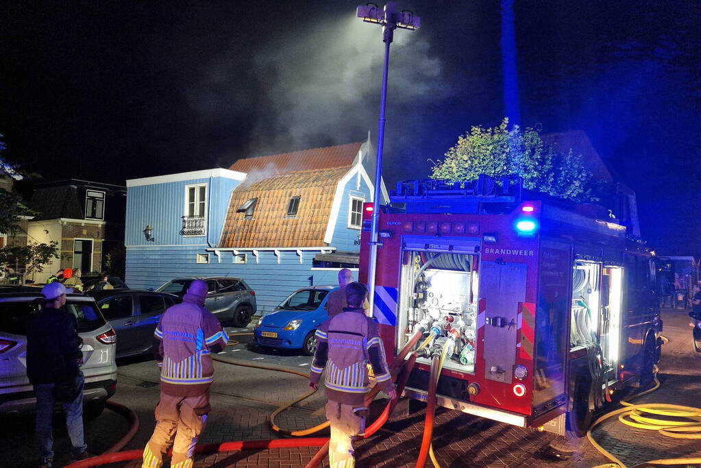 Felle brand in woning