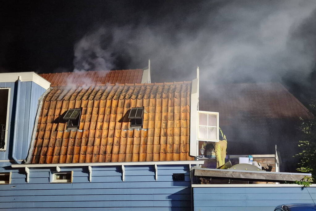 Felle brand in woning