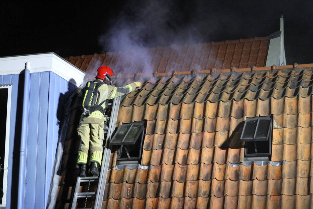 Felle brand in woning