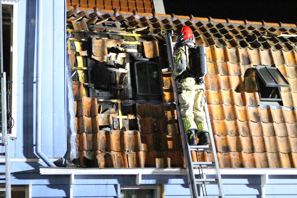 Felle brand in woning