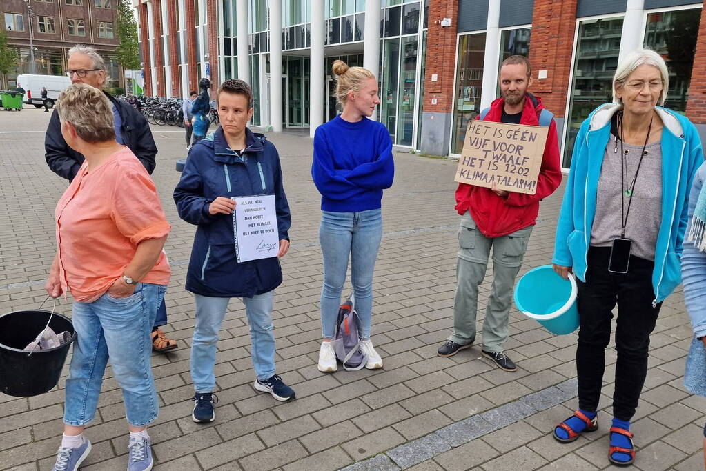 Demonstratie door XR voor gemeentehuis