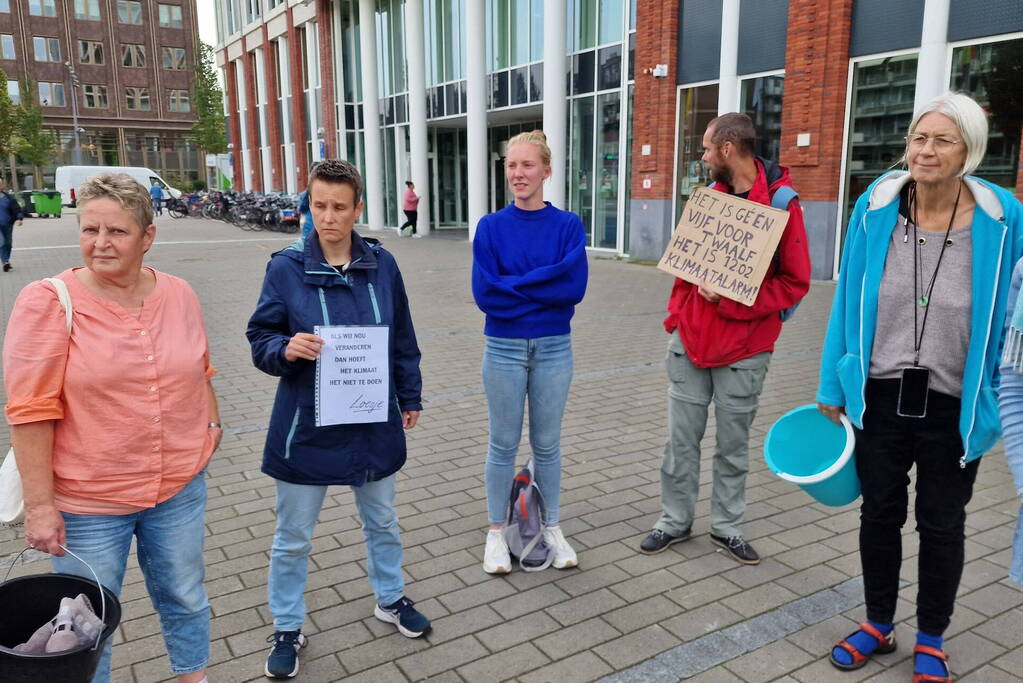 Demonstratie door XR voor gemeentehuis