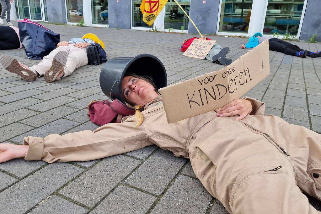 Demonstratie door XR voor gemeentehuis