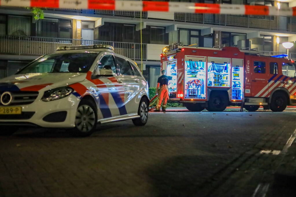 Veel schade bij brand in flatwoning