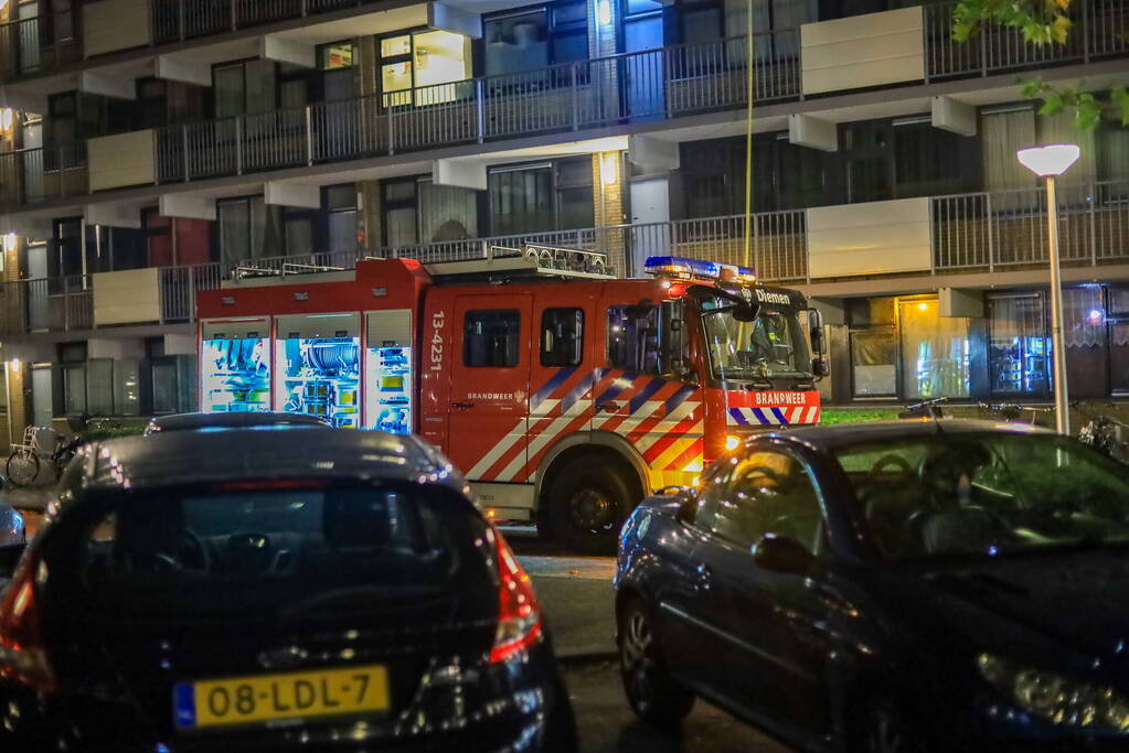 Veel schade bij brand in flatwoning