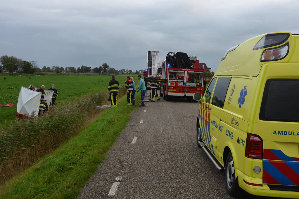 Bestuurder scootmobiel onderkoeld na te water raken