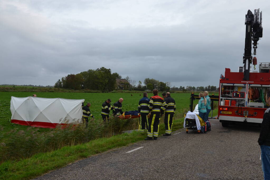 Bestuurder scootmobiel onderkoeld na te water raken