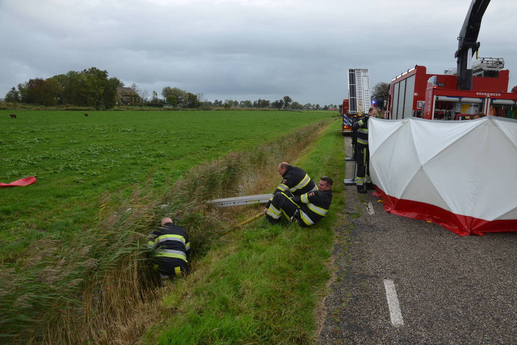 Bestuurder scootmobiel onderkoeld na te water raken