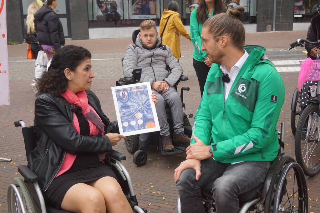 Hindernissen voor mensen met beperking worden zichtbaar in centrum