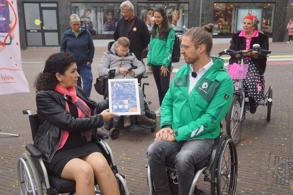 Hindernissen voor mensen met beperking worden zichtbaar in centrum