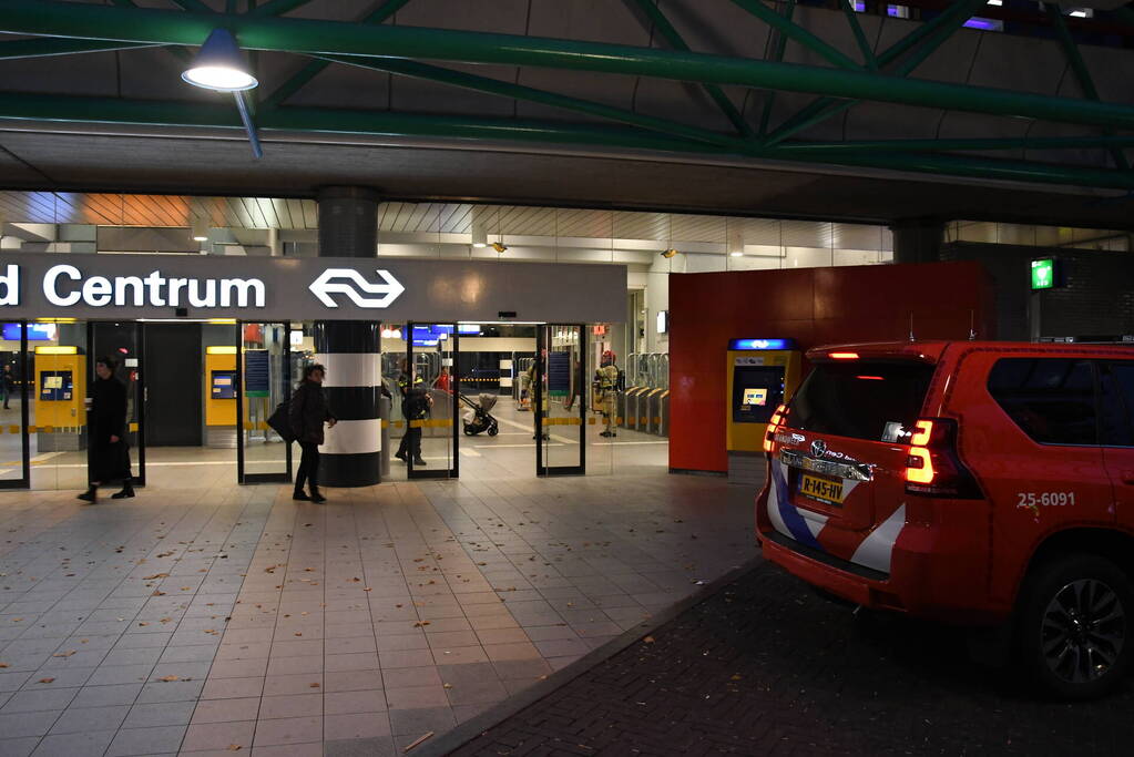 Inzet hulpdiensten voor incident in station