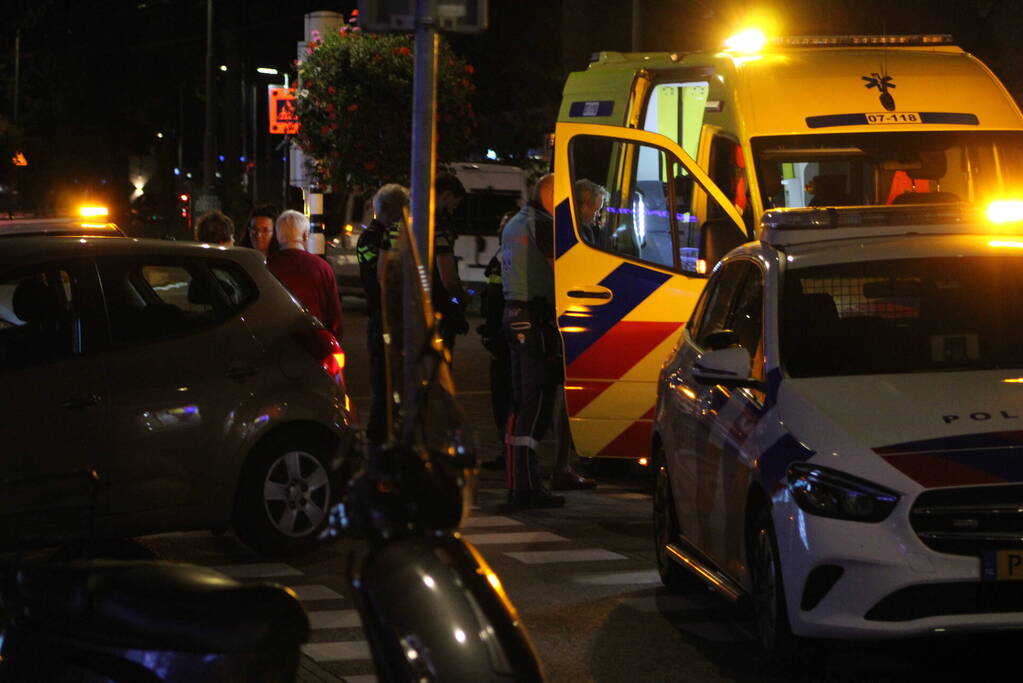 Fietser gewond bij botsing met auto