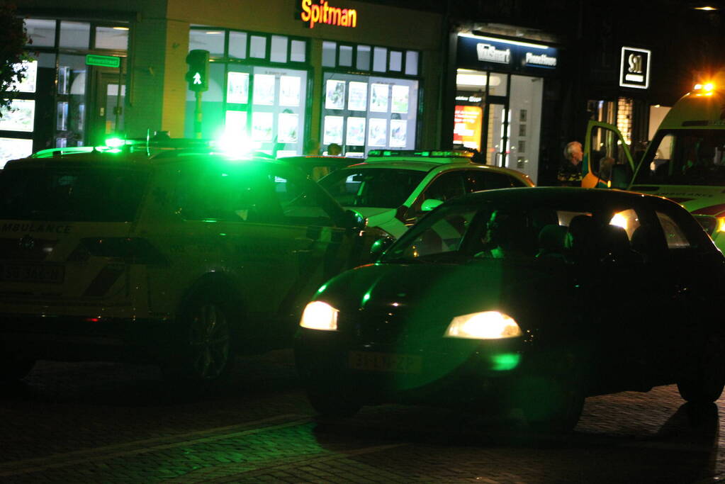 Fietser gewond bij botsing met auto