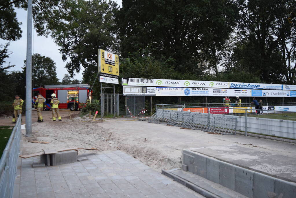 Brandende container snel geblust