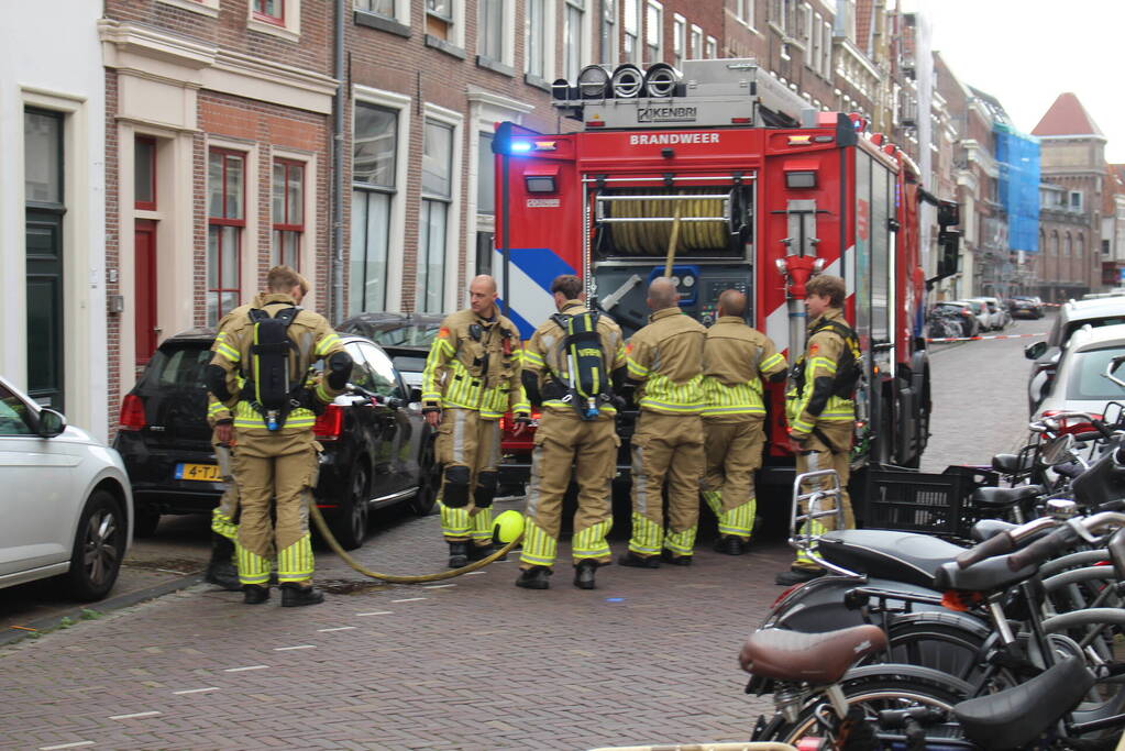 Dakbrand door wegbranden wespennest