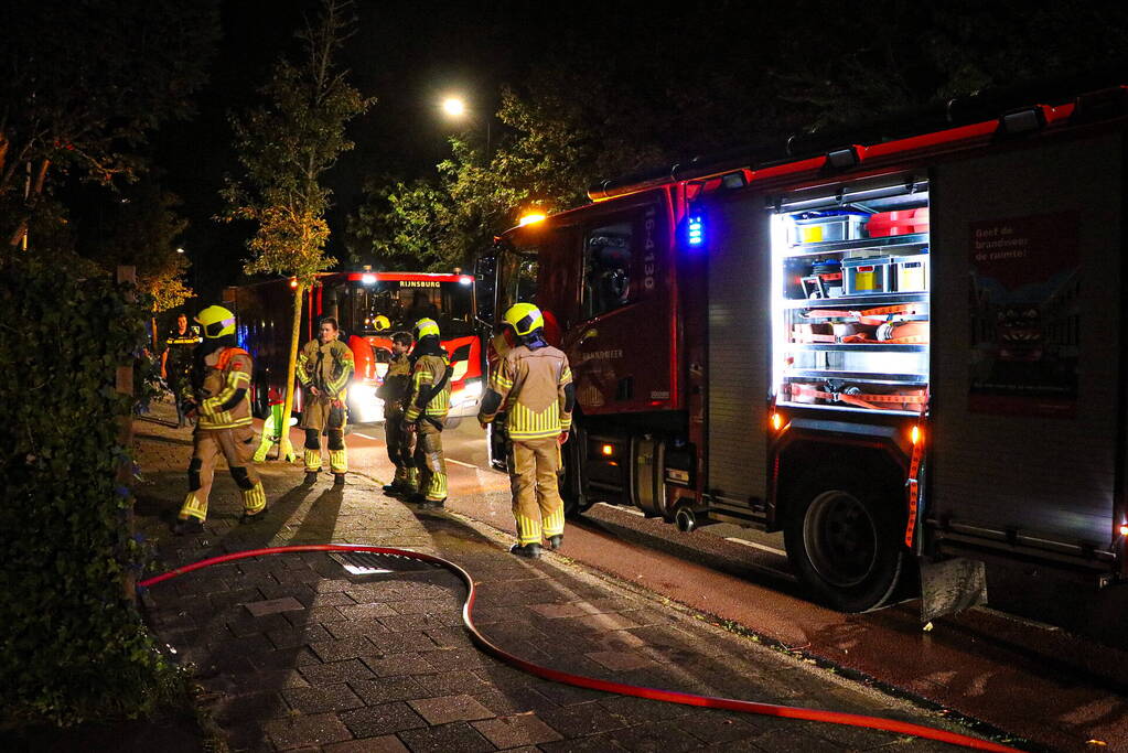 Flinke brand in garage van woning