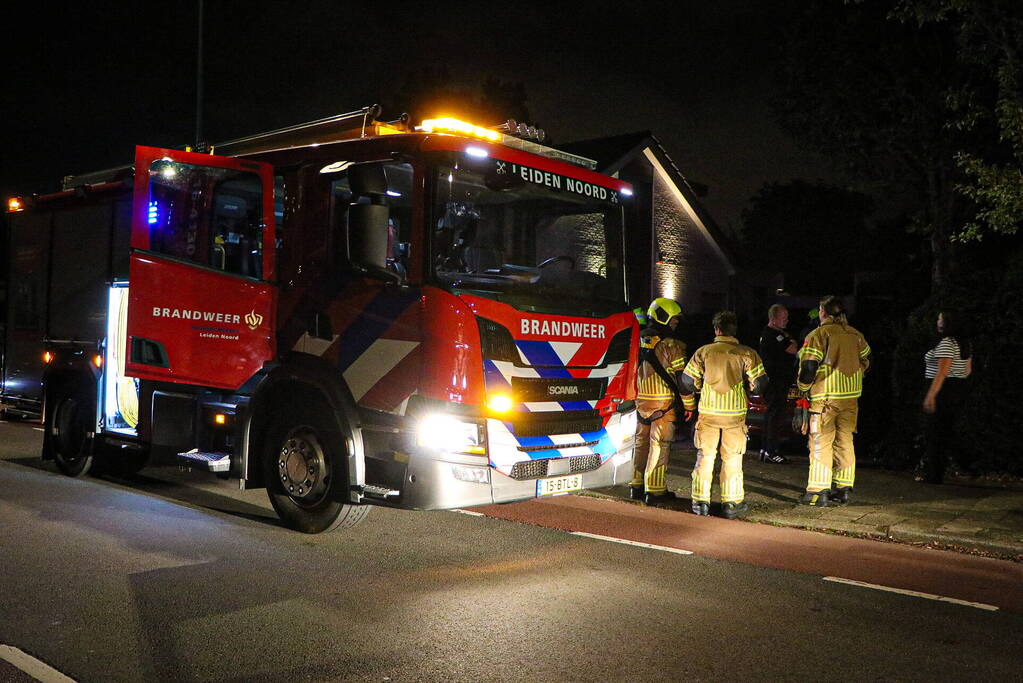 Flinke brand in garage van woning