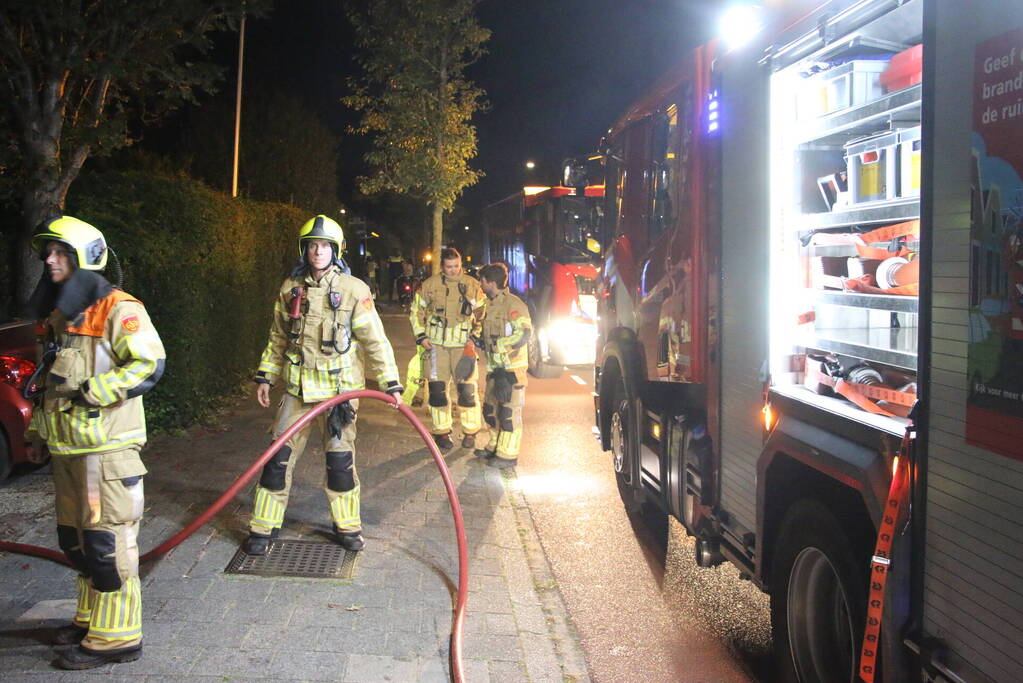 Flinke brand in garage van woning