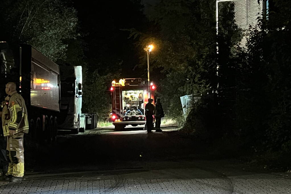 Brand in leegstand pand