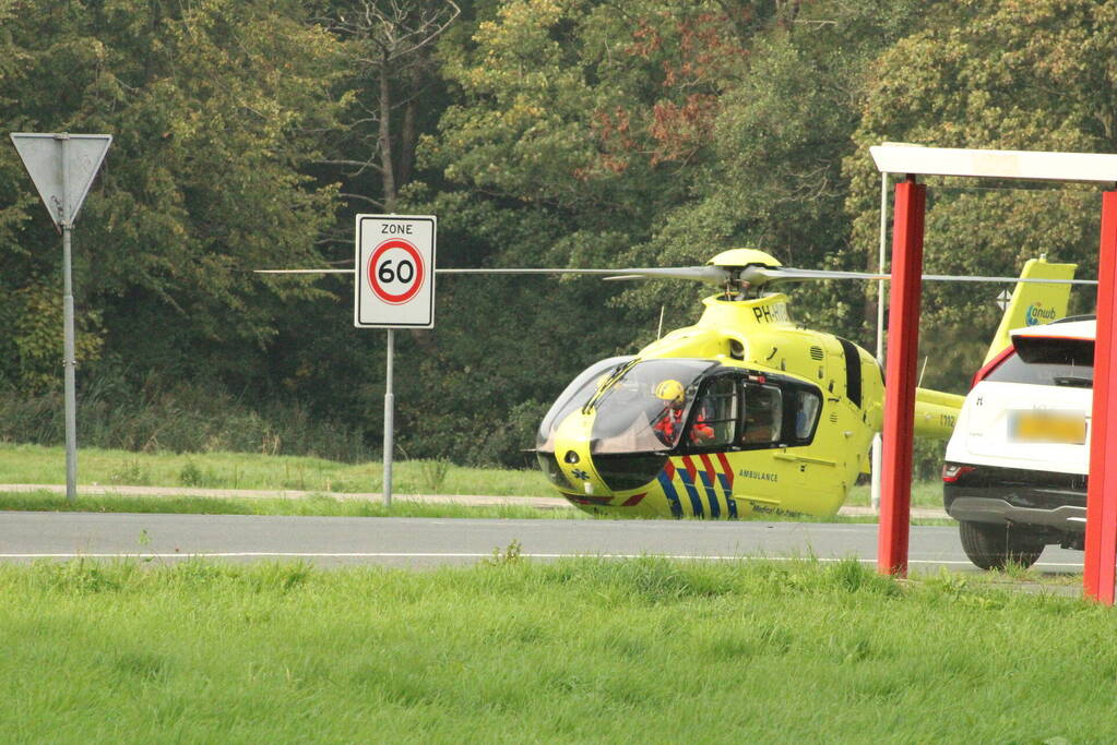 Trauma helikopter ingezet bij medische noodsituatie in woning