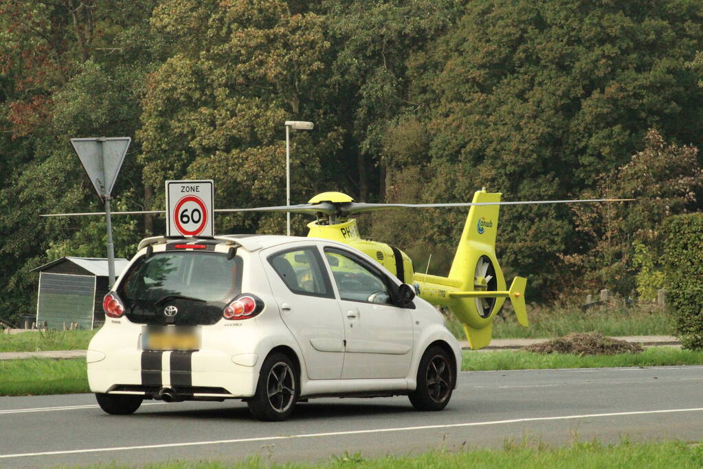 Trauma helikopter ingezet bij medische noodsituatie in woning